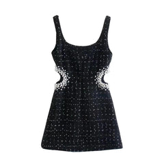 Quinn Pearl Tweed Dress - Label Frenesi Fashion