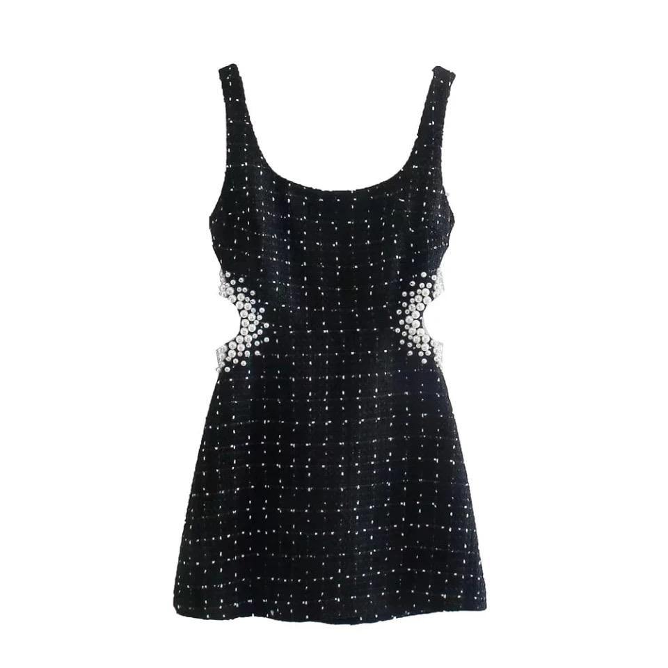 Quinn Pearl Tweed Dress - Label Frenesi Fashion