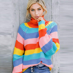 Rainbow Jumper Sweater - Label Frenesi Fashion