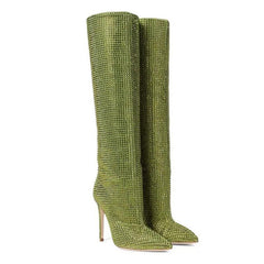 Rhinestone Bling Boots - Label Frenesi Fashion