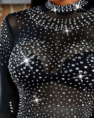 Rhinestone Bodysuit - Label Frenesi Fashion