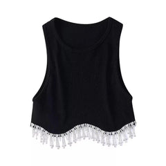 Rhinestone Tank Top - Label Frenesi Fashion