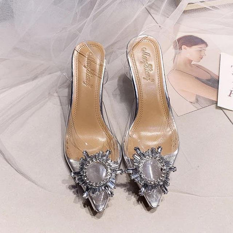 Rhinestone Shoe Clips / Clear Rhinestone Shoe Clips / Womens Fashion /