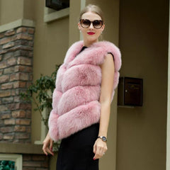 Salena Fur Vest Coat - Label Frenesi Fashion