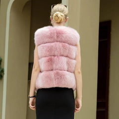 Salena Fur Vest Coat - Label Frenesi Fashion