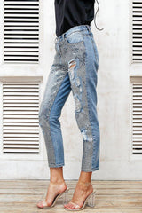 Sequin Jeans - Label Frenesi Fashion