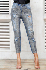 Sequin Jeans - Label Frenesi Fashion