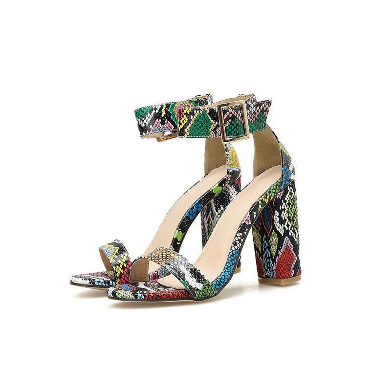 Serpent Colourful Heels - Label Frenesi Fashion