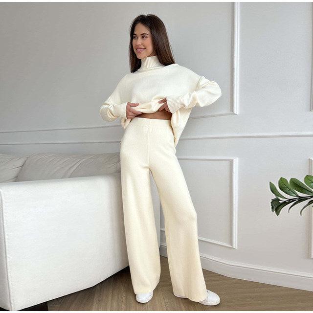 Shelby Knitted Cashmere Co-ord Sets - Label Frenesi Fashion