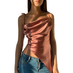 Talia Satin Top - Label Frenesi Fashion