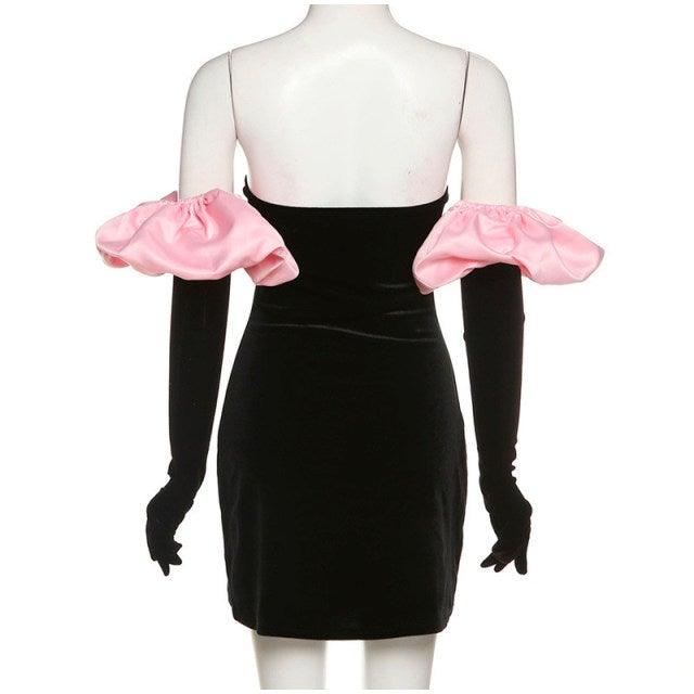 Tiffany Velvet Dress - Label Frenesi Fashion