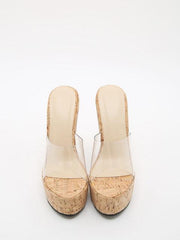 Transparent High Wedges - Label Frenesi Fashion