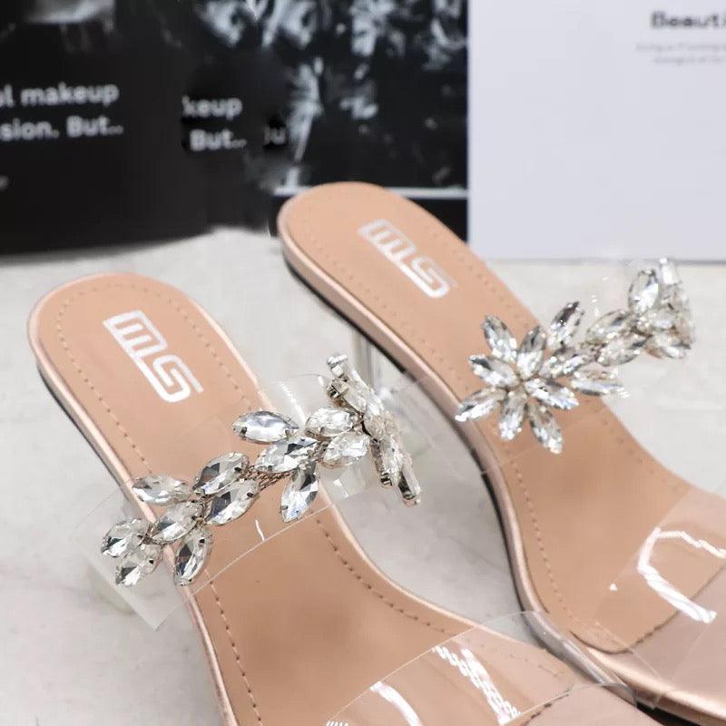 Ursula Rhinestone Heels - Label Frenesi Fashion