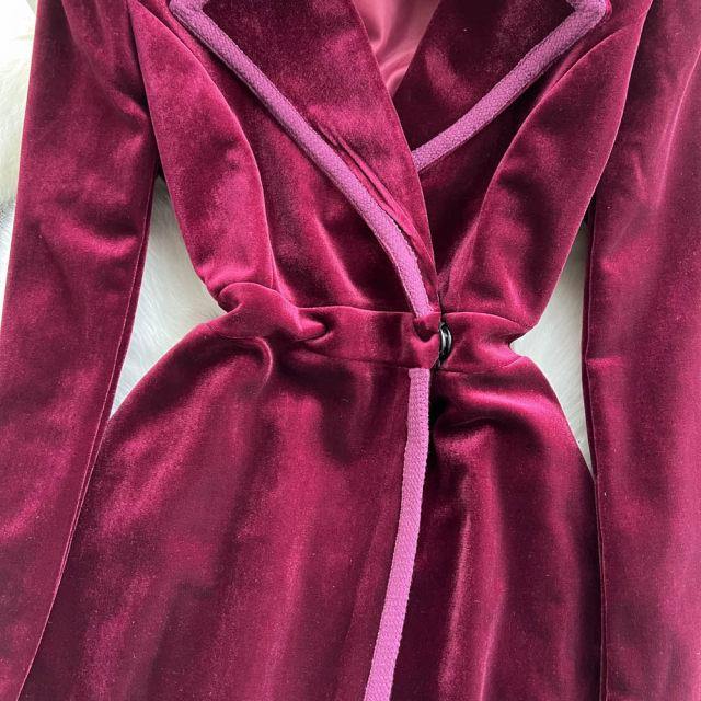 Venice Velvet Trench Coats - Label Frenesi Fashion