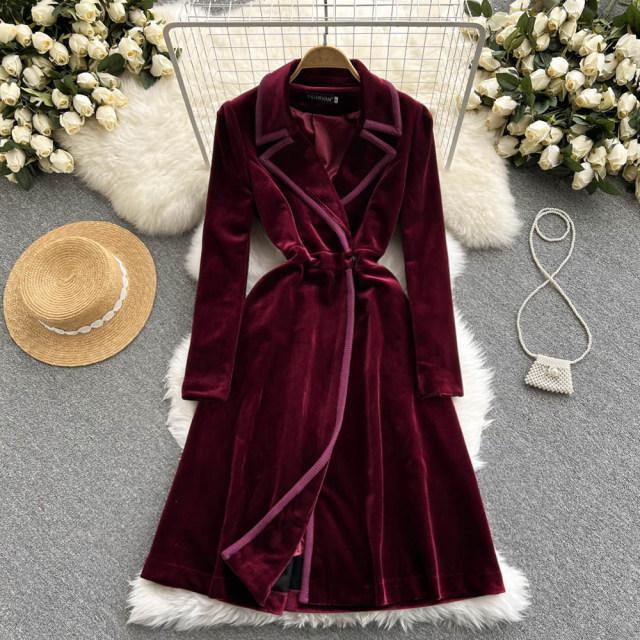 Venice Velvet Trench Coats - Label Frenesi Fashion